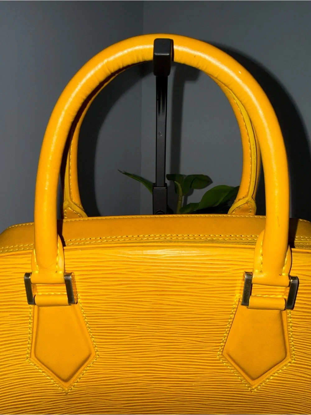 Louis Vuitton Yellow Epi Leather Satchel
